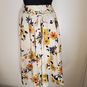 Flint and Moss boho floral midi skirt
